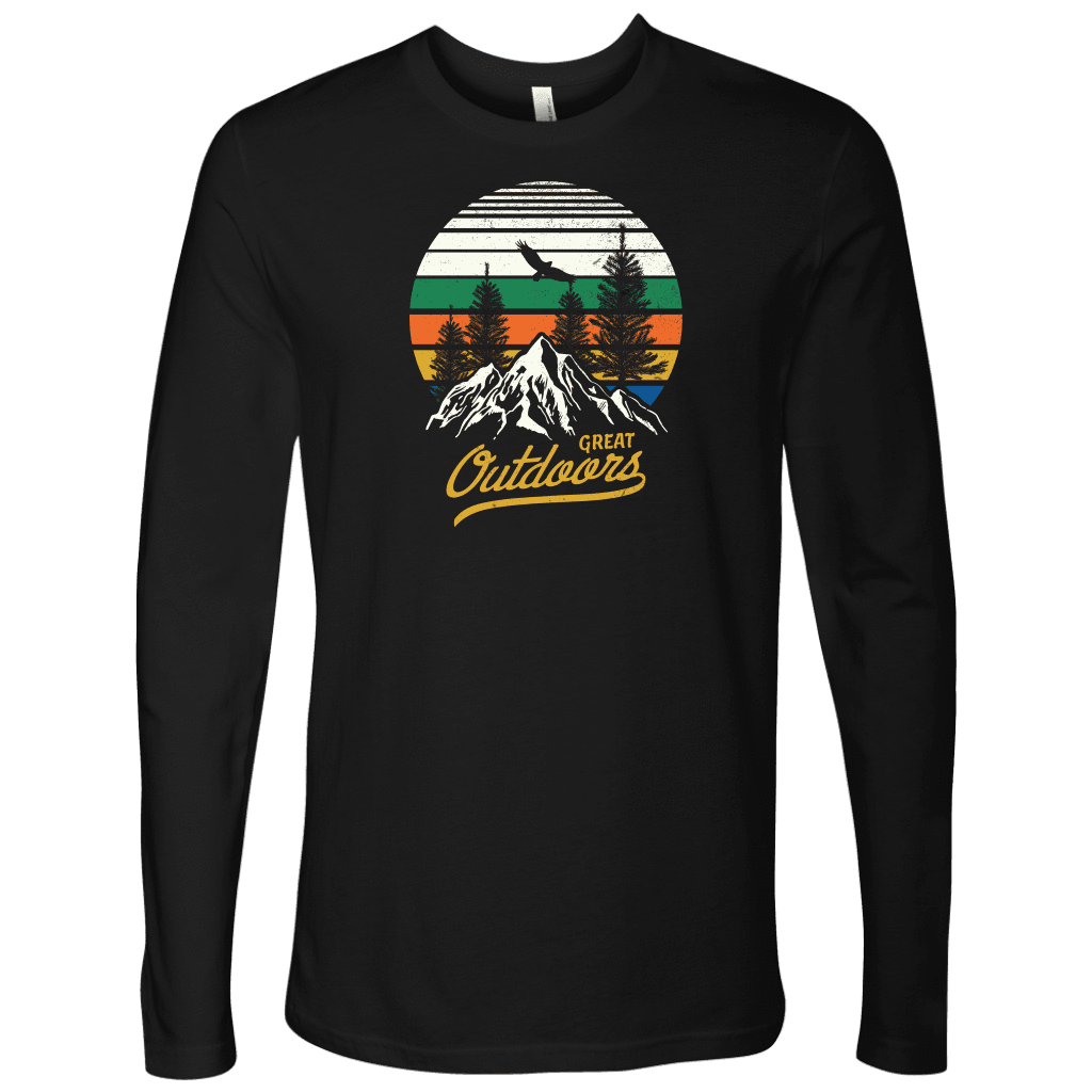 Great Outdoors Shirts | Mens T-shirt Next Level Mens Long Sleeve Black S