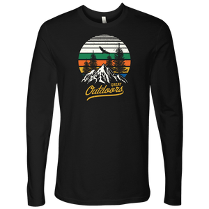 Great Outdoors Shirts | Mens T-shirt Next Level Mens Long Sleeve Black S