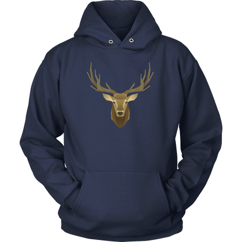 Image of Deer Portrait, Real T-shirt Unisex Hoodie Navy S