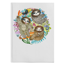 Watercolor Sloth Trio | Hardcover Journal
