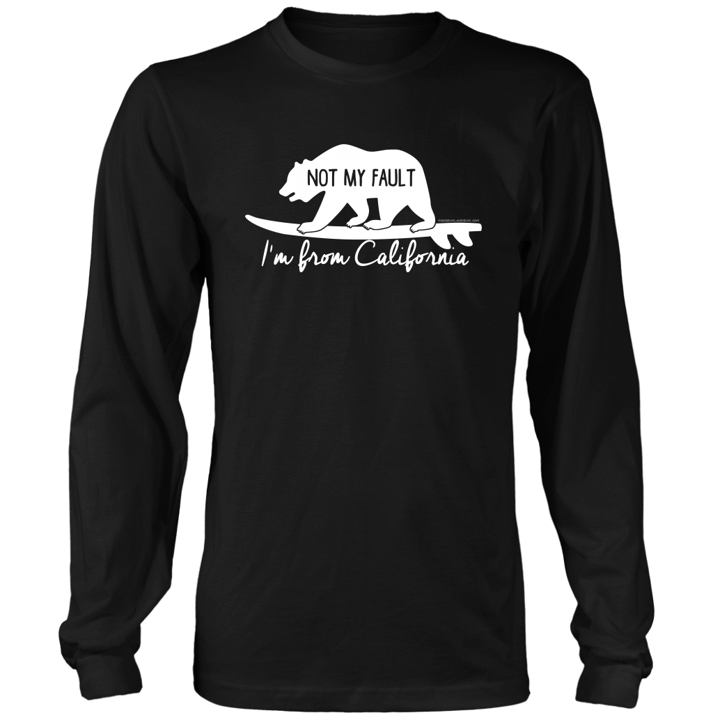 From California T-shirt District Long Sleeve Shirt Black S