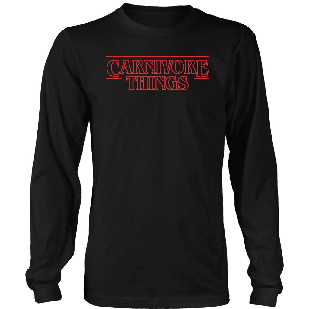 Carnivore Things T-shirt District Long Sleeve Shirt Black S