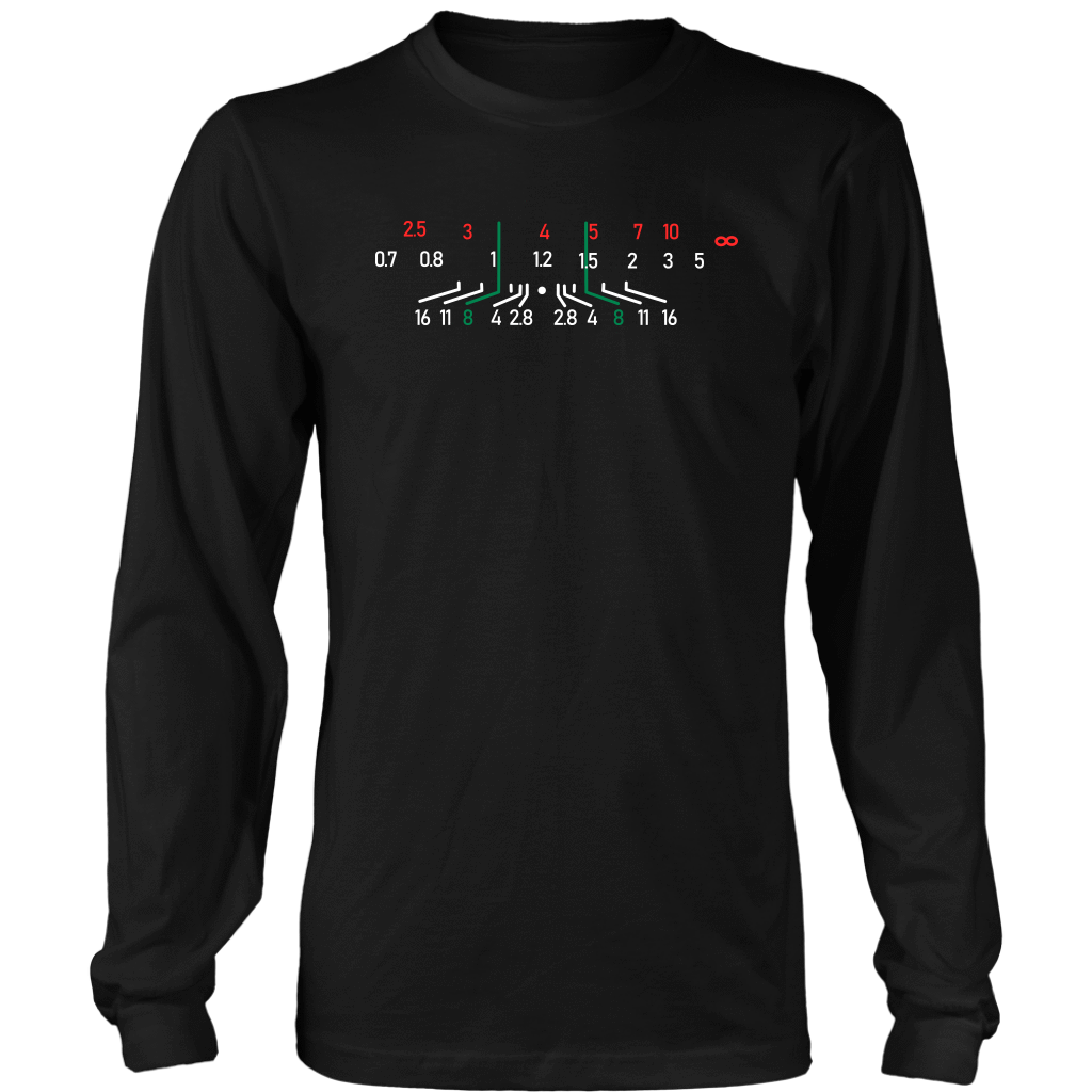 Focal Length, District Shirts and Hoodies T-shirt District Long Sleeve Shirt Black S