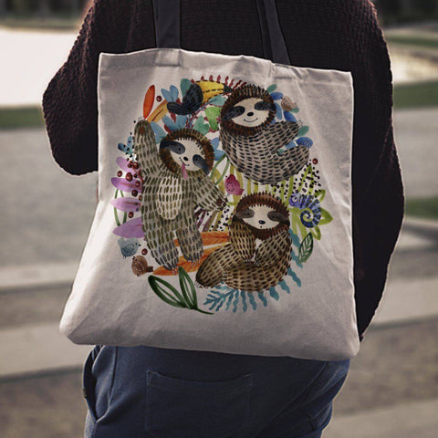 Image of Premium Sloth Tote Bags 