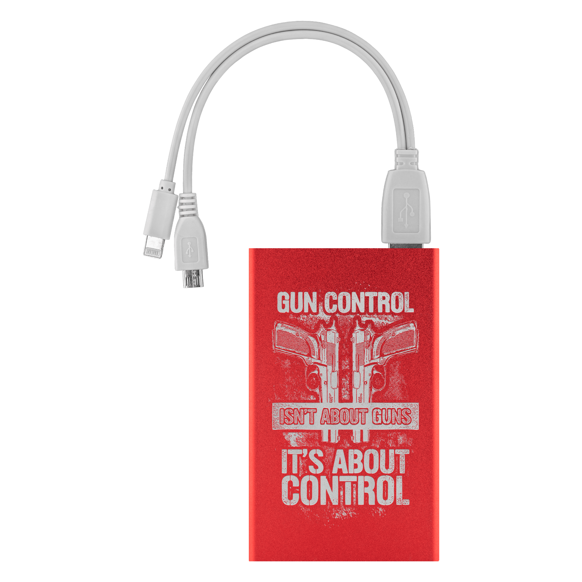 Gun Control Power Bank V1 Power Banks Red 