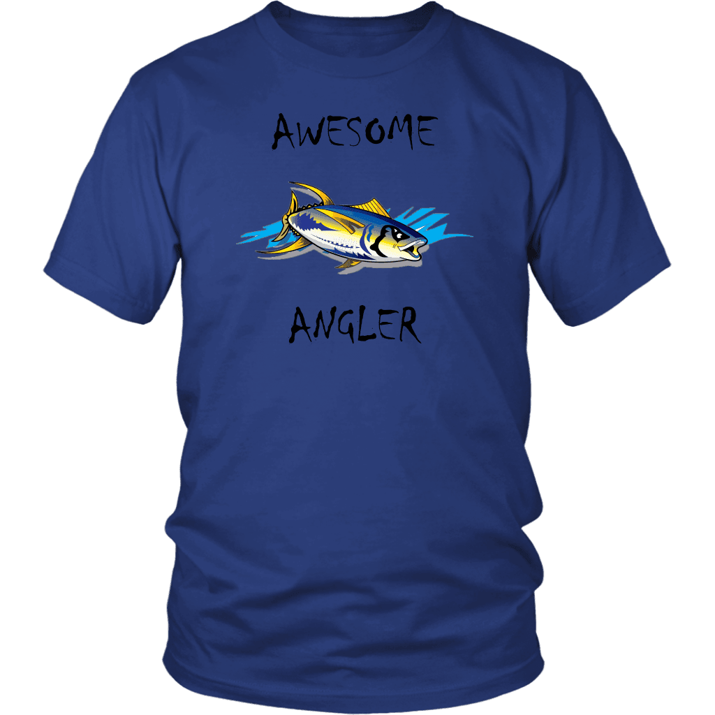 You're An Awesome Angler | V.2 Chiller T-shirt District Unisex Shirt Royal Blue S