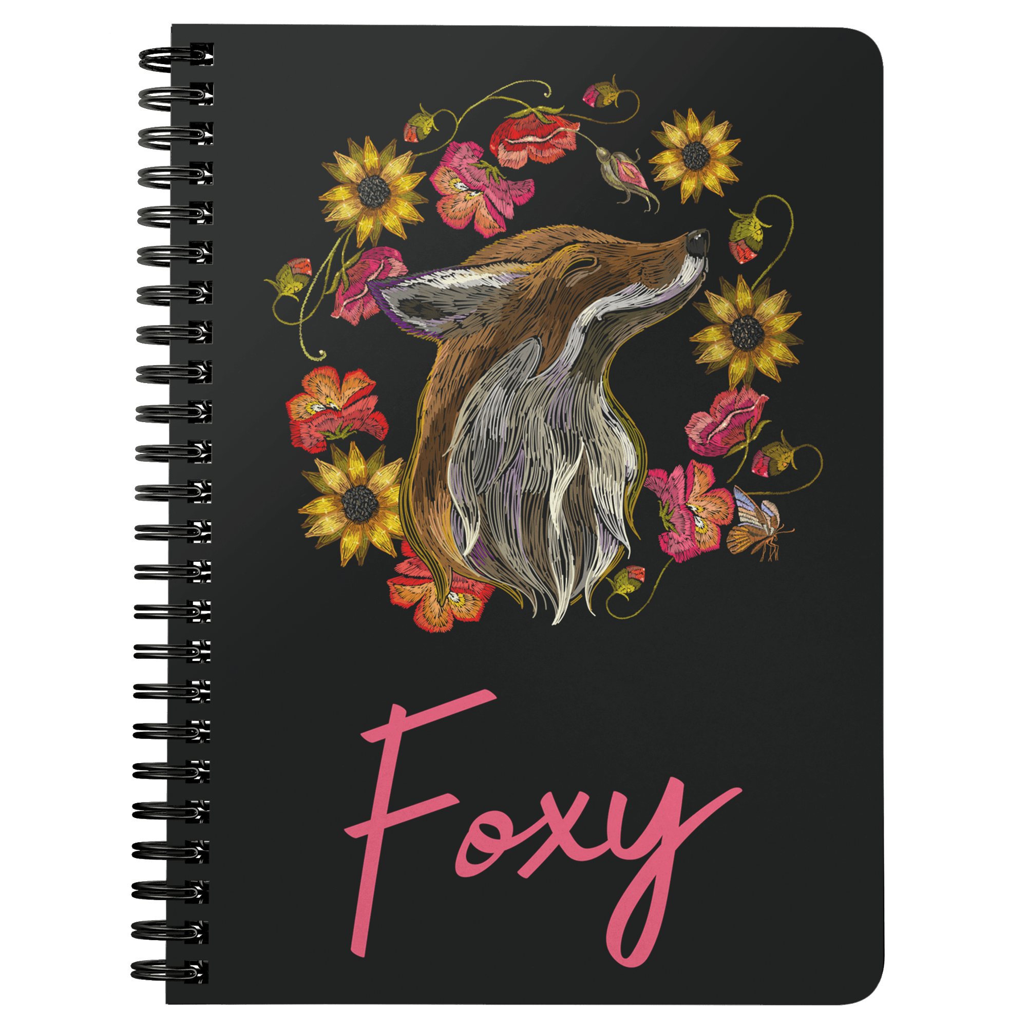 "Foxy" Fox Spiral Notebook Journals Spiral Notebook 