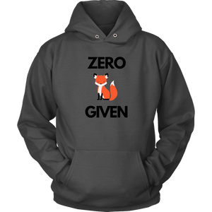 Zero Fox Given T-shirt Unisex Hoodie Charcoal S