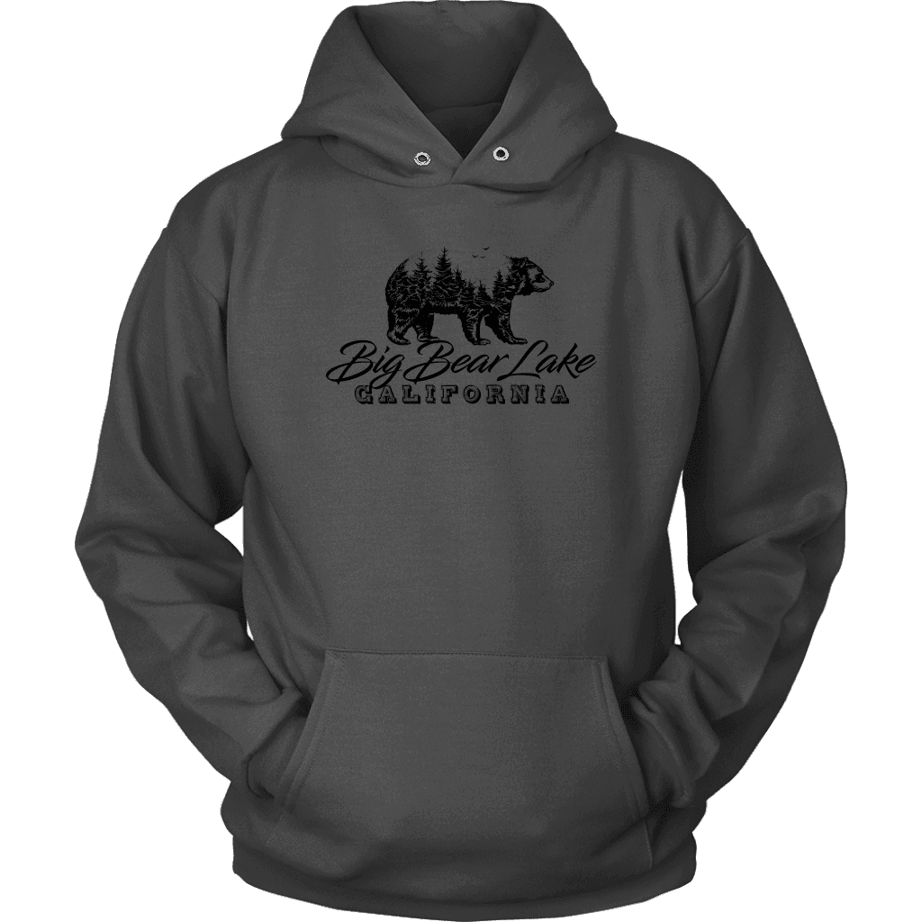 Big Bear Lake California V.2, Hoodies and Long Sleeve T-shirt Unisex Hoodie Charcoal S