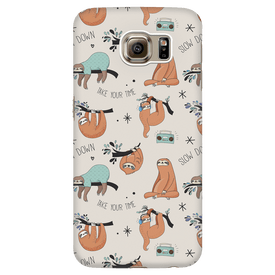 Beige Sloth Collage Phone Case