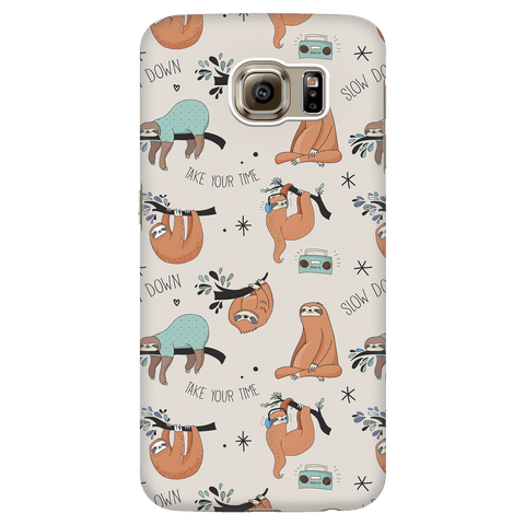 Image of Beige Sloth Collage Phone Case Phone Cases Galaxy S6 