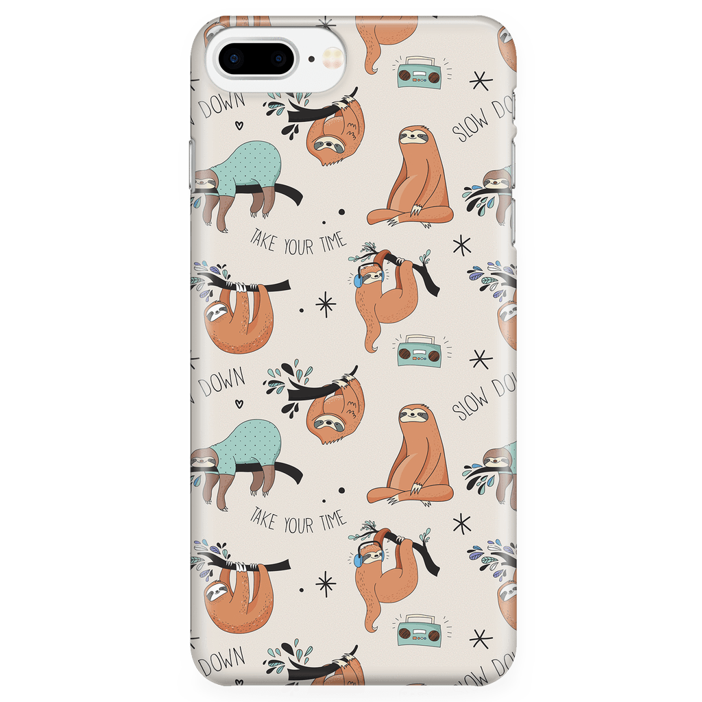 Beige Sloth Collage Phone Case Phone Cases iPhone 7 Plus/7s Plus/8 Plus 