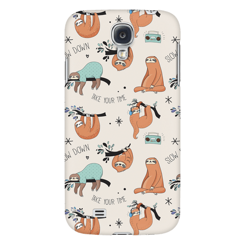 Image of Beige Sloth Collage Phone Case Phone Cases Galaxy S4 