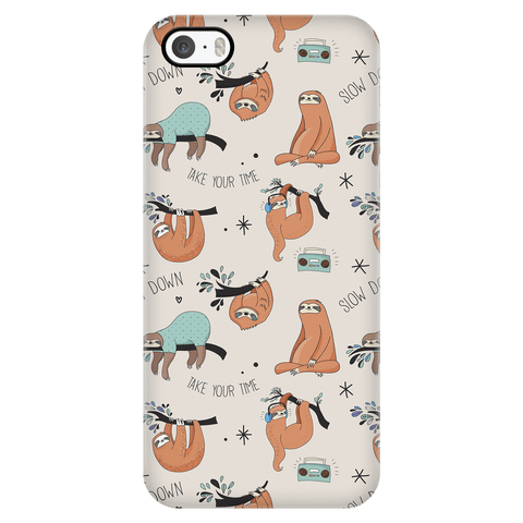 Image of Beige Sloth Collage Phone Case Phone Cases iPhone 5/5s 