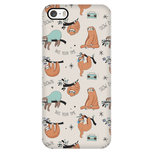 Beige Sloth Collage Phone Case Phone Cases iPhone 5/5s 