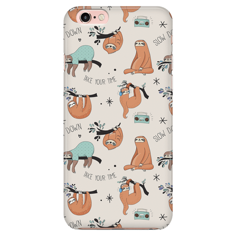 Image of Beige Sloth Collage Phone Case Phone Cases iPhone 6/6s 
