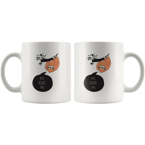 Image of "Take Your Time" Sloth mugs Drinkware 