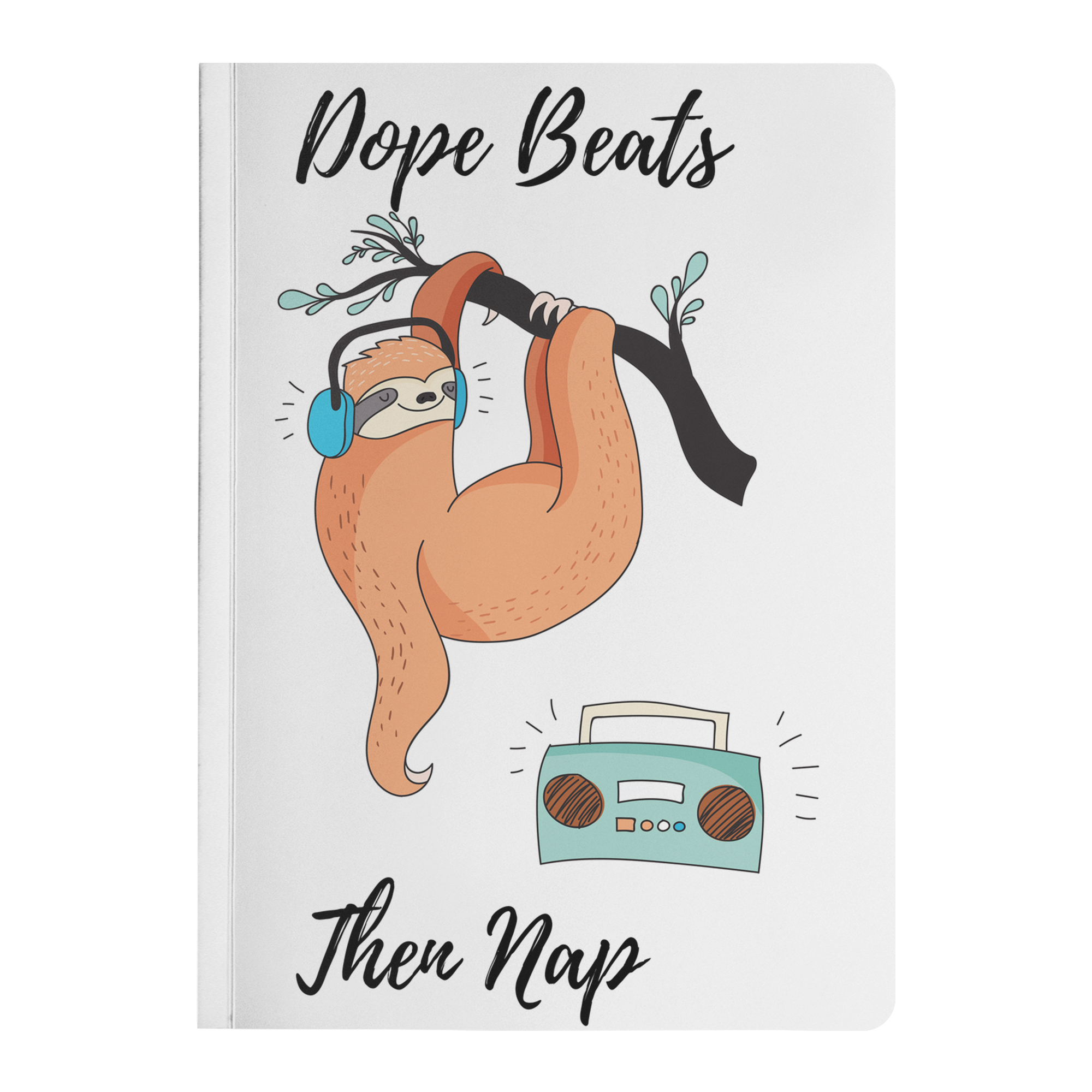 Dope Beats Sloth | Paperback Journal