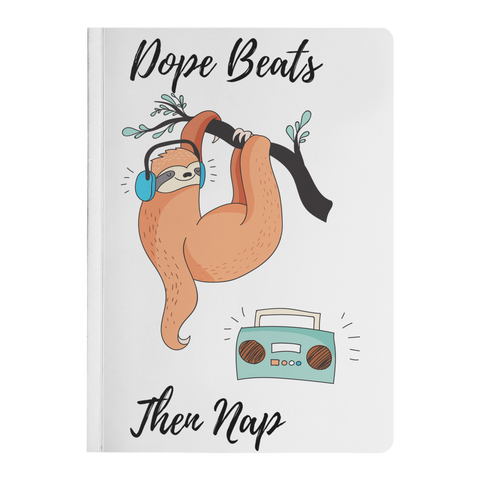 Image of Dope Beats Sloth | Paperback Journal