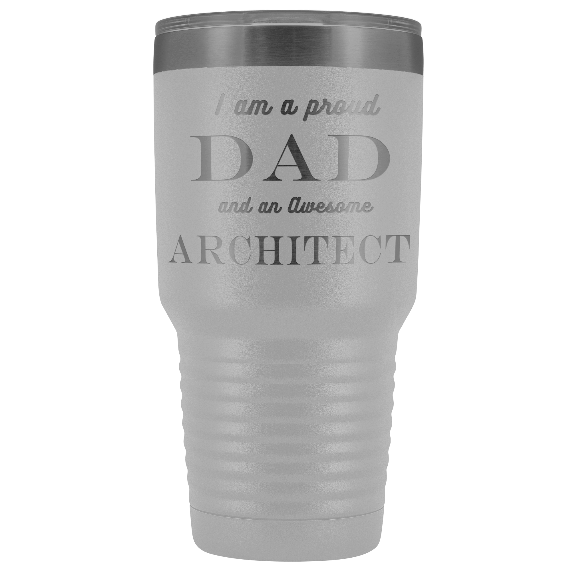 Proud Dad, Awesome Architect Tumblers White 
