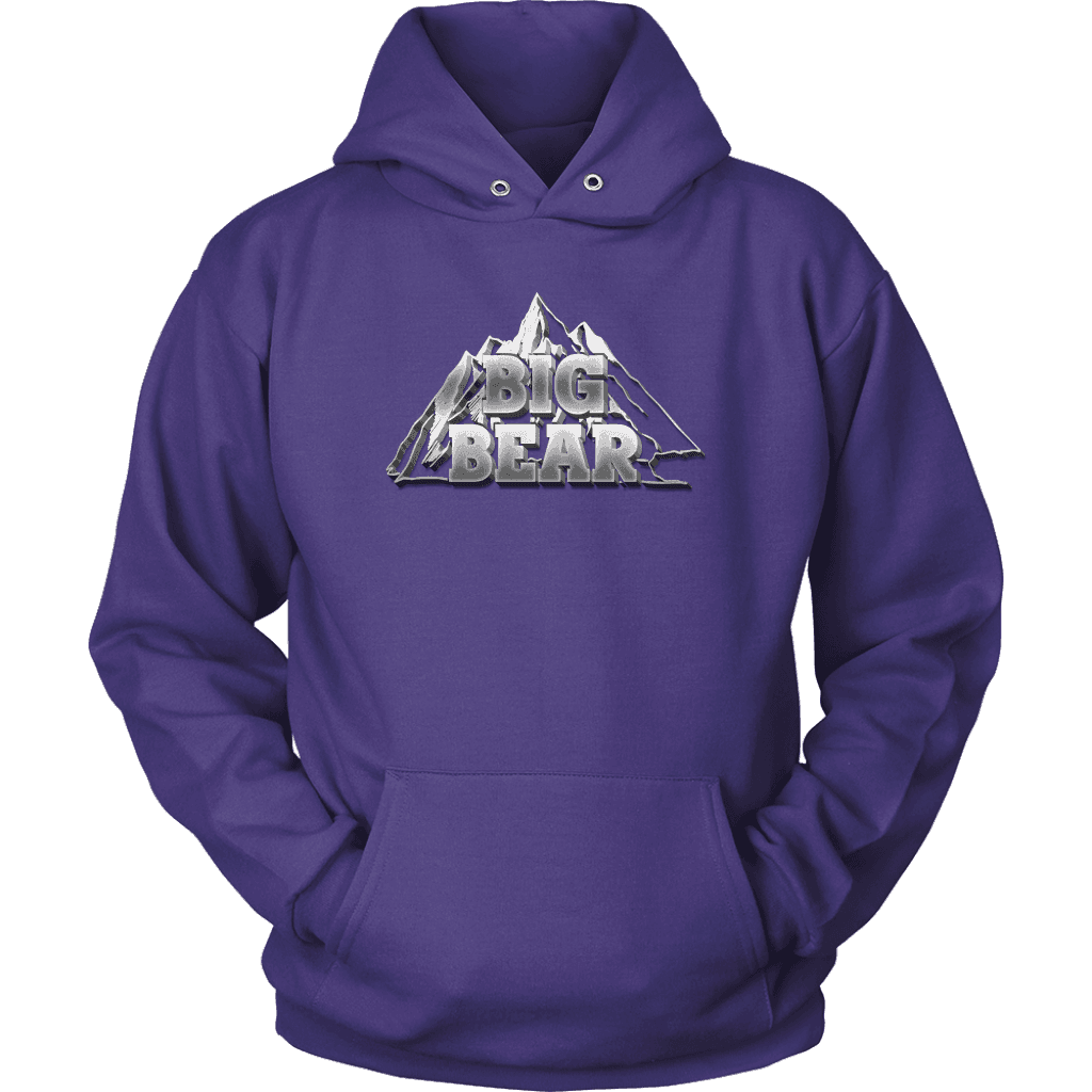 Big Bear V.2, Hoodies Long Sleeve T-shirt Unisex Hoodie Purple S