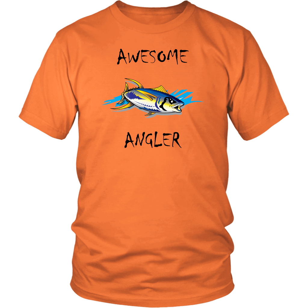 You're An Awesome Angler | V.2 Chiller T-shirt District Unisex Shirt Orange S
