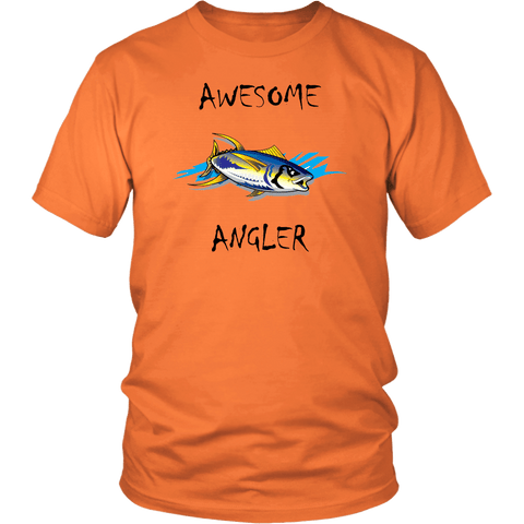 Image of You're An Awesome Angler | V.2 Chiller T-shirt District Unisex Shirt Orange S