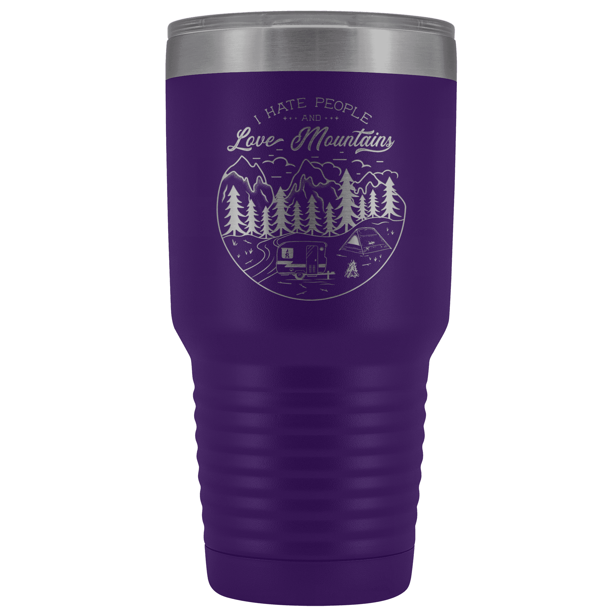 Love the Mountains | 30oz Tumbler Tumblers Purple 