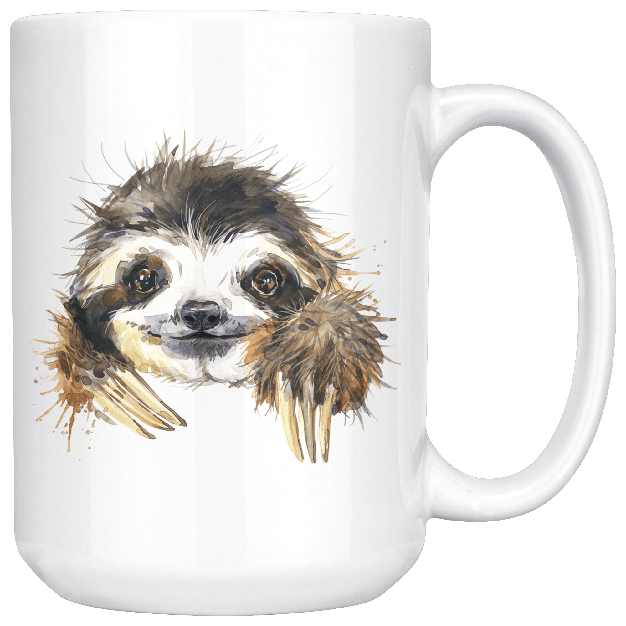 Happy Sloth Mug Drinkware 15oz Mug 