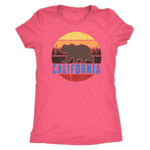 Big Bear California Shirt V.1, Womens Shirts T-shirt Next Level Womens Triblend Vintage Light Pink S