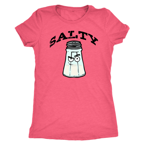 Image of Salty V.1 Womens T-shirt Next Level Womens Triblend Vintage Light Pink S
