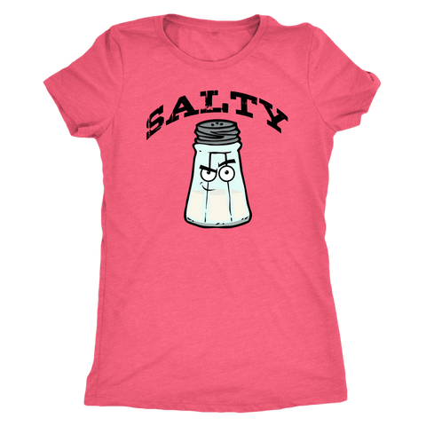 Image of Salty V.1 Womens T-shirt Next Level Womens Triblend Vintage Light Pink S