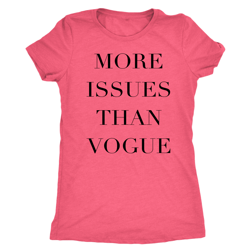 More Issue Than Vogue | Womens Shirt T-shirt Next Level Womens Triblend Vintage Light Pink S