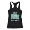 Seek Adventure World Travel T-shirt Next Level Racerback Tank Black XS
