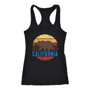 Big Bear California Shirt V.1, Womens Shirts T-shirt Next Level Racerback Tank Black XS