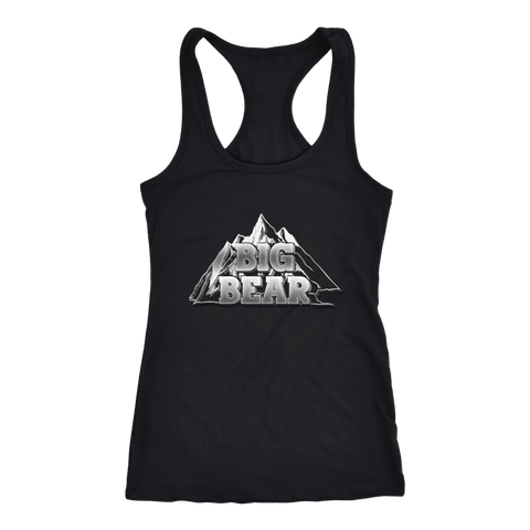 Image of Big Bear V.2, Womens T-shirt Next Level Racerback Tank Black XS