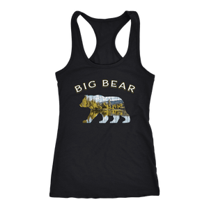 Big Bear Shirt V.1 Women's Shirt T-shirt Next Level Racerback Tank Black XS