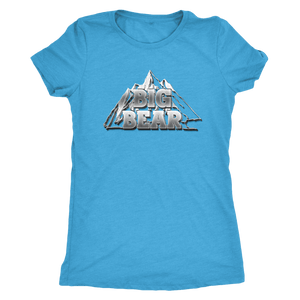 Big Bear V.2, Womens T-shirt Next Level Womens Triblend Vintage Turquoise S