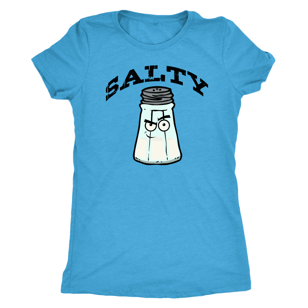 Salty V.1 Womens T-shirt Next Level Womens Triblend Vintage Turquoise S