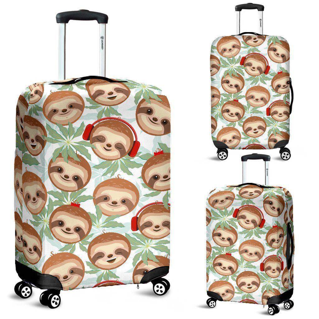 Happy Sloth Luggage Cover luggage covers 