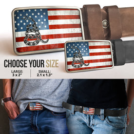 American Flag 2A Belt Buckle