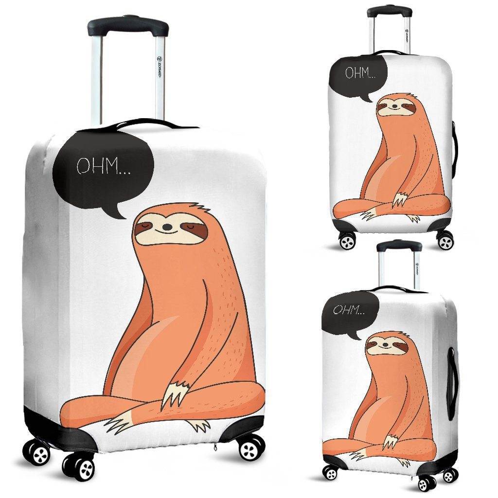 Yoga Sloth Luggage Cover 