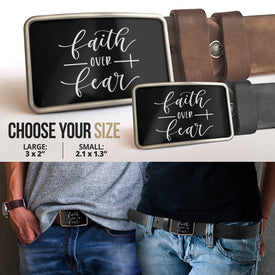 Faith Over Fear Belt Buckle