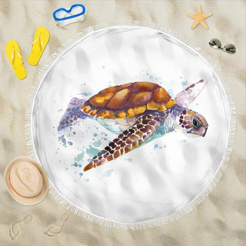 Image of Beach Blanket Turtle V.2 Beach Blanket 