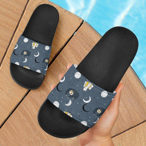 Image of Sleeping Space Sloth Slide Sandals Slides 