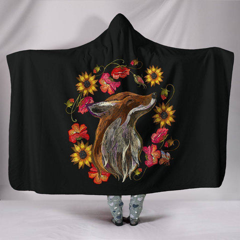Image of Finny Fox Hoodie Blanket Hooded Blanket 