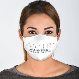 Focal Length Face Mask White Face Mask Face Mask - Black Adult Mask + 2 FREE Filters (Age 13+) 