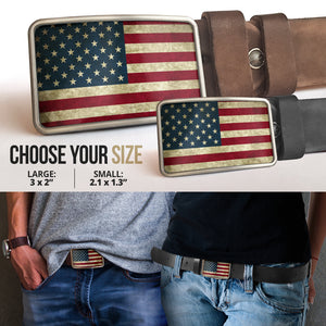 American Flag Belt Buckle