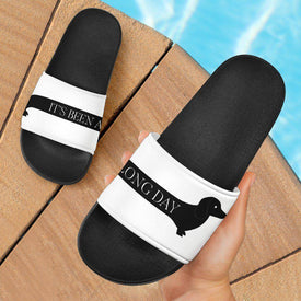 It's Been a Long Day Doxie Slide Sandals Slides 