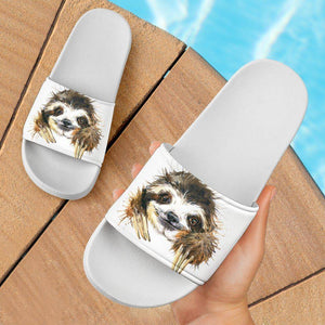 Super Cute Watercolor Sloth Slide Sandals Slides 
